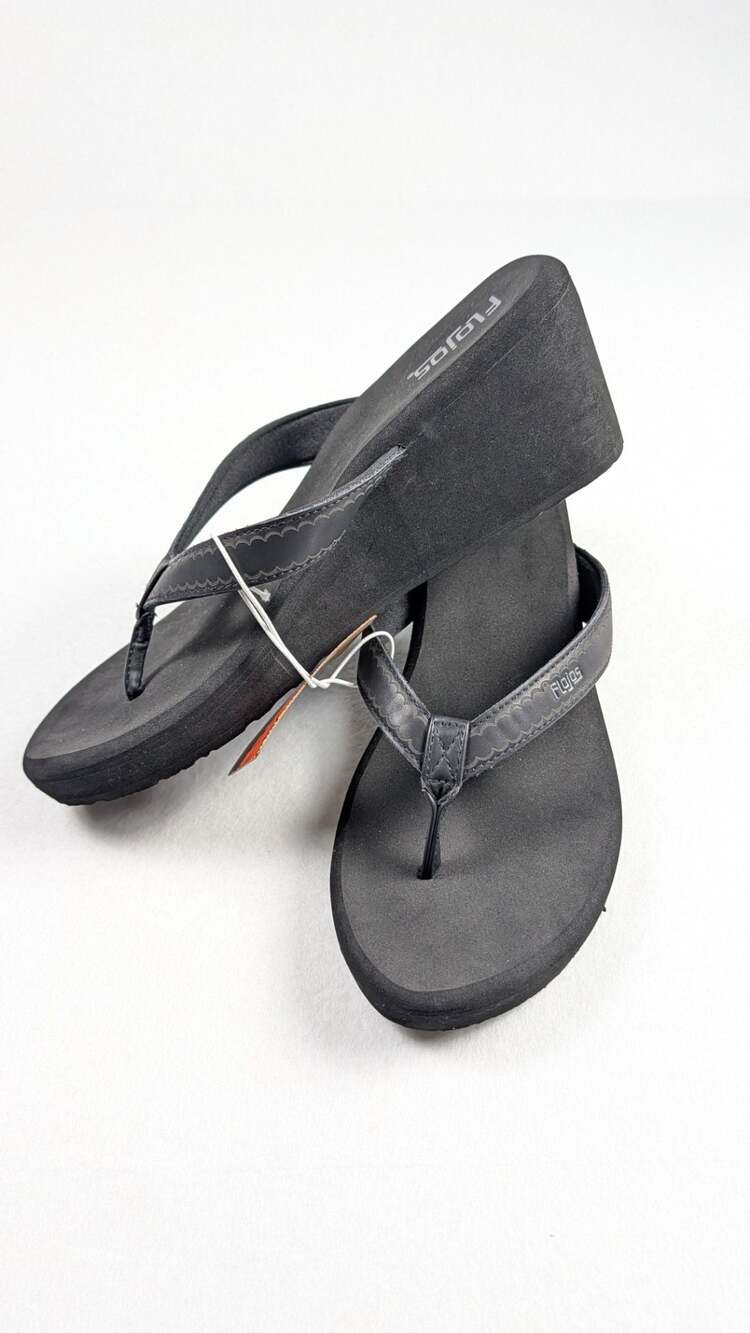 Flojos Olivia Vintage Wedge Thong Sandal size 10
